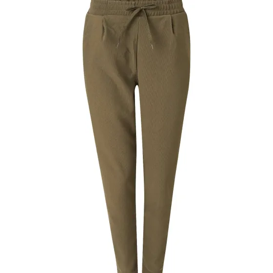 Kleding>Pretty Legs Geribde Broek Zwart,Groen