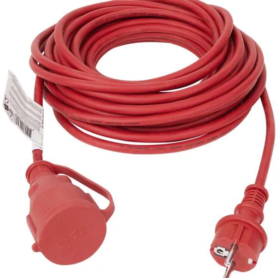 Verlengsnoeren>Pro-max Outdoor Verlengsnoer Zwart,Rood