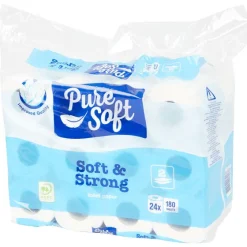 Toilet- & Keukenpapier>Pure Soft Toiletpapier Soft & Strong