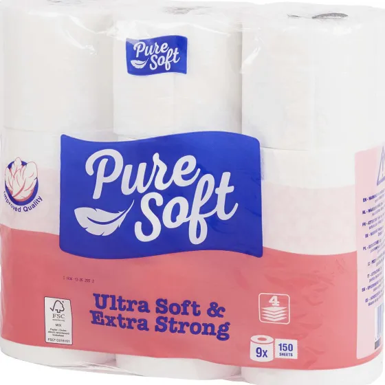 Toilet- & Keukenpapier>Pure Soft Toiletpapier Ultra Soft & Extra Strong