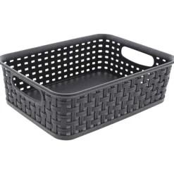 Woonaccessoires>Merk Rattan Mand Zwart,Wit