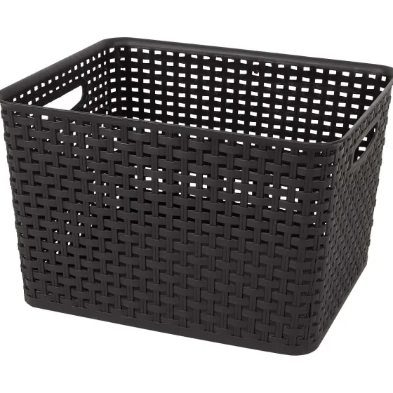 Woonaccessoires>Merk Rattan Mand Zwart,Wit