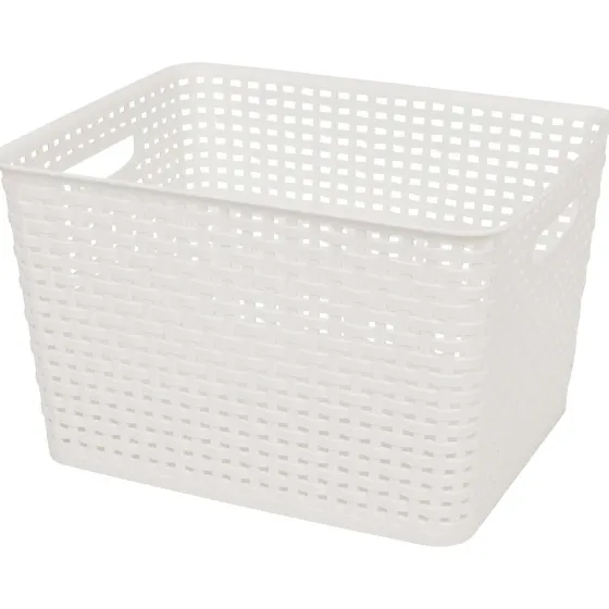 Woonaccessoires>Merk Rattan Mand Zwart,Wit