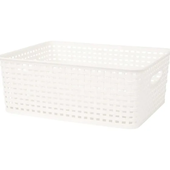 Woonaccessoires>Merk Rattan Mand Zwart,Wit