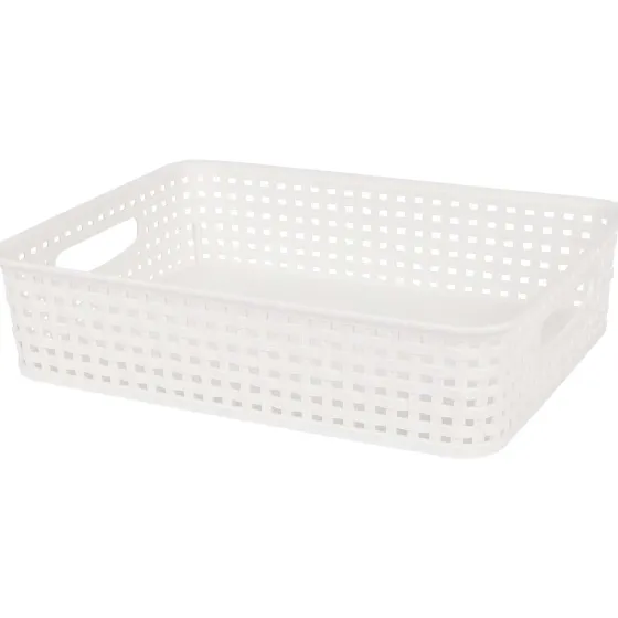 Woonaccessoires>Merk Rattan Mand Zwart,Wit