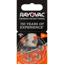 Batterijen>Rayovac Hoortoestelbatterijen A13 Zilver