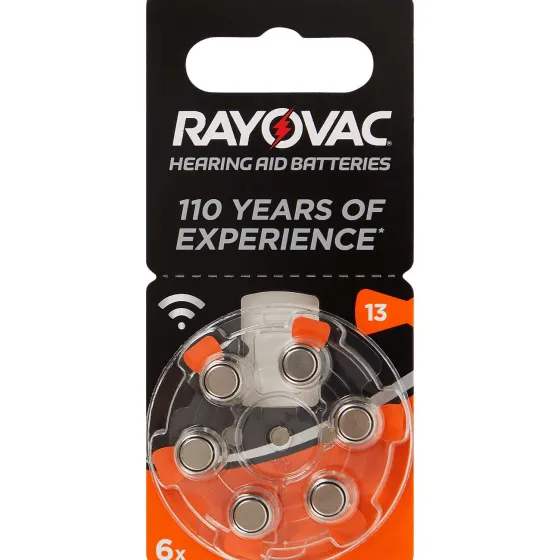 Batterijen>Rayovac Hoortoestelbatterijen A13 Zilver
