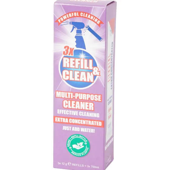 Schoonmaakmiddelen>Fabulosa Reiniger Navullingen Refill & Clean Blauw,Paars,Geel