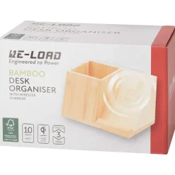 Bureau Accessoires>Re-load Bureau-Organizer Met Draadloze Oplader Bruin