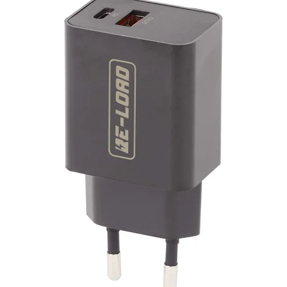 Powerbanks & Opladers>Re-load Dual Snellader Zwart,Wit