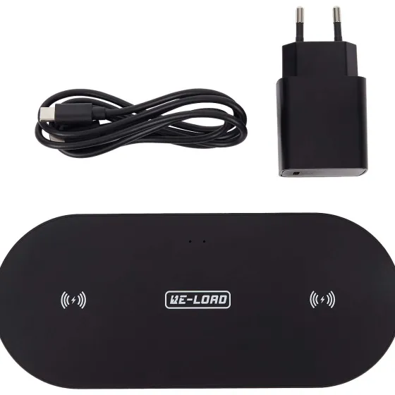 Powerbanks & Opladers>Re-load Dubbele Draadloze Oplader Beige,Zwart