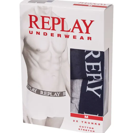 Ondergoed>Replay Boxershorts Meerkleurig,Zwart