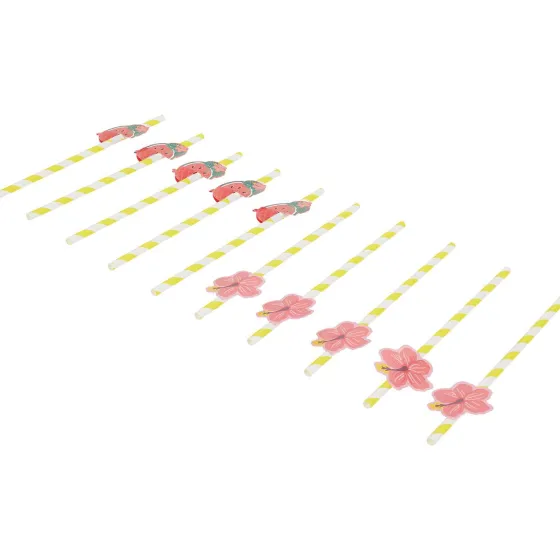 Feestartikelen>Merk Rietjes Met Honeycomb Print,Meerkleurig