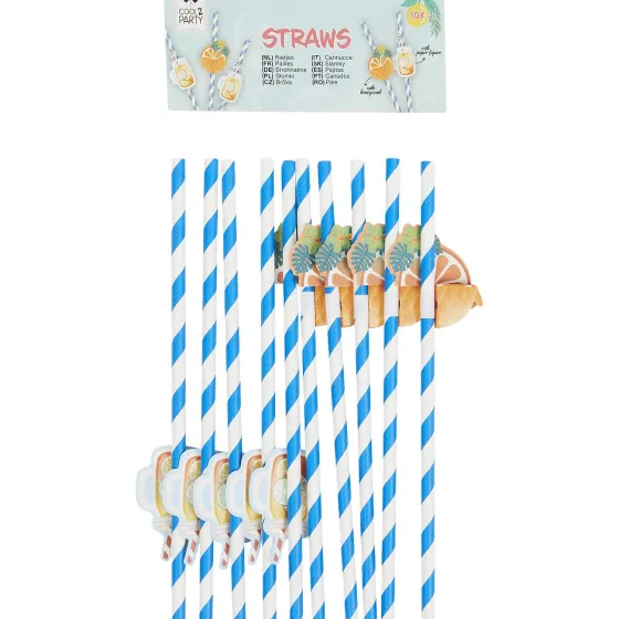 Feestartikelen>Merk Rietjes Met Honeycomb Print,Meerkleurig