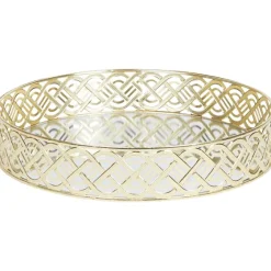 Woonaccessoires>Merk Rond Dienblad Goud,Zilver
