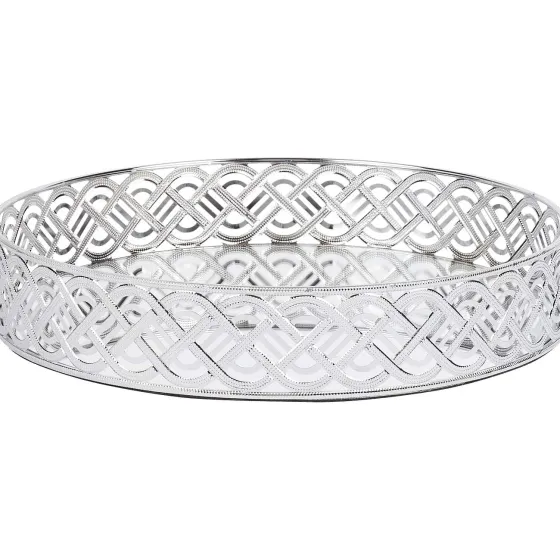 Woonaccessoires>Merk Rond Dienblad Goud,Zilver