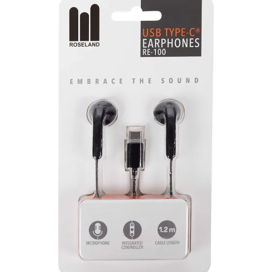 Koptelefoons>Roseland Oordopjes Usb-C Wit,Zwart