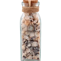 Woonaccessoires>Merk Schelpen In Glazen Fles Meerkleurig