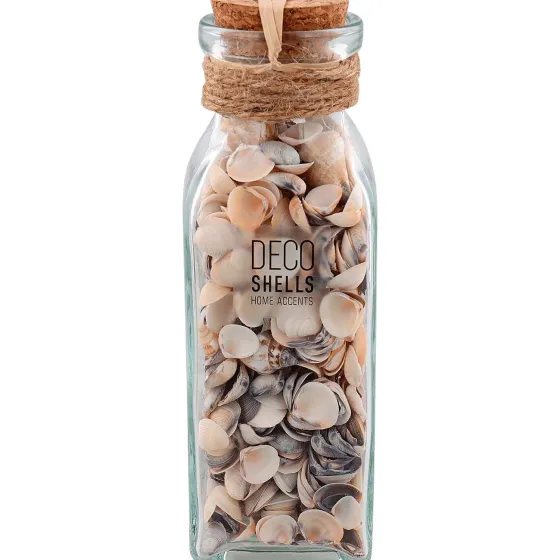 Woonaccessoires>Merk Schelpen In Glazen Fles Meerkleurig