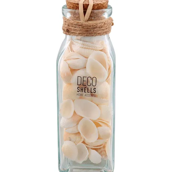 Woonaccessoires>Merk Schelpen In Glazen Fles Meerkleurig