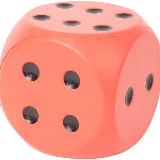 Spellen>Mini Matters Schuimrubberen Dobbelsteen Blauw,Rood