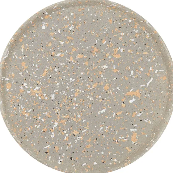 Woonaccessoires>Merk Seasons & Style Rond Onderbord Grijs,Wit