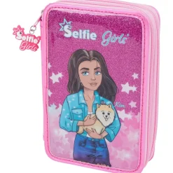 Schrijfwaren>Edding Selfie Girls Gevulde Etui Print,Roze
