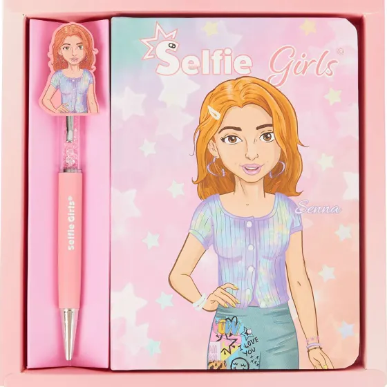 Bureau Accessoires>Office Essentials Selfie Girls Notitieboek Met Pen