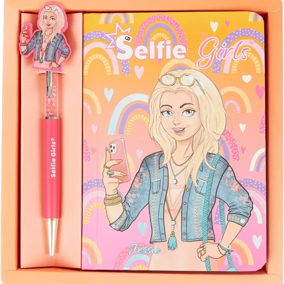 Bureau Accessoires>Office Essentials Selfie Girls Notitieboek Met Pen