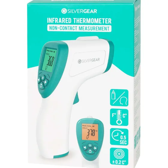 Gezondheid>Kinzo Silvergear Infrarood-Thermometer Groen,Wit