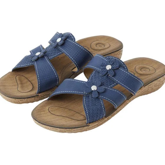 Schoenen>Merk Slippers Beige,Blauw,Grijs,Zwart