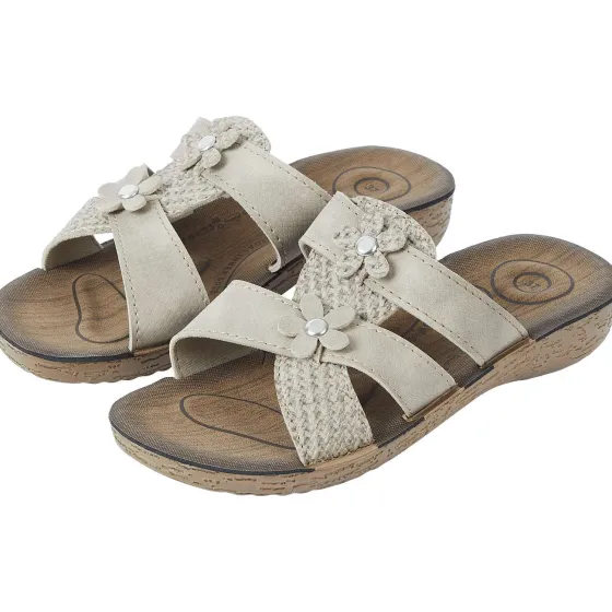 Schoenen>Merk Slippers Beige,Blauw,Grijs,Zwart