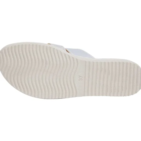 Schoenen>Merk Slippers Zilver,Zwart