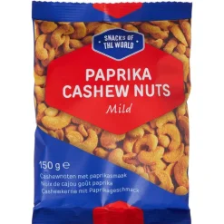 Noten & Snacks>Bifi Snacks Of The World Cashewnoten Met Paprikasmaak