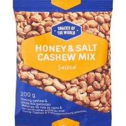 Noten & Snacks>Bifi Snacks Of The World Honing Cashew- En Pindamix