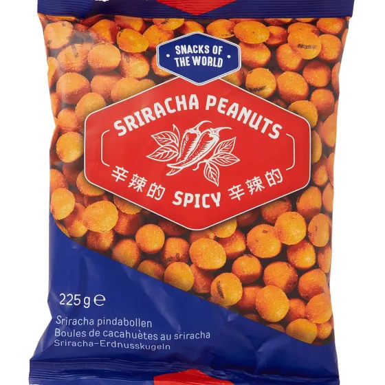 Noten & Snacks>Bifi Snacks Of The World Sriracha Pindabollen Spicy