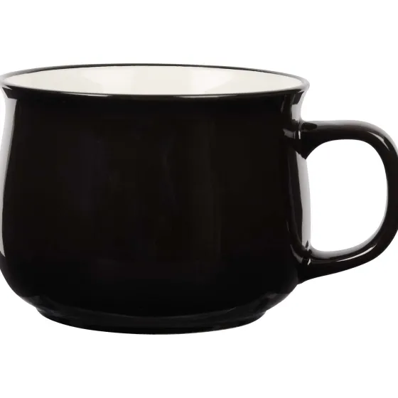 Servies>Merk Soepkom Wit,Zwart