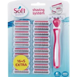 Ontharen & Scheren>Soft Touch Scheermes Met Extra Mesjes Roze
