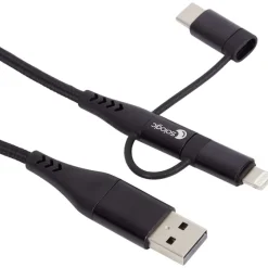 Kabels & Splitters>Sologic 3-In-1 Laad- En Datakabel Zwart
