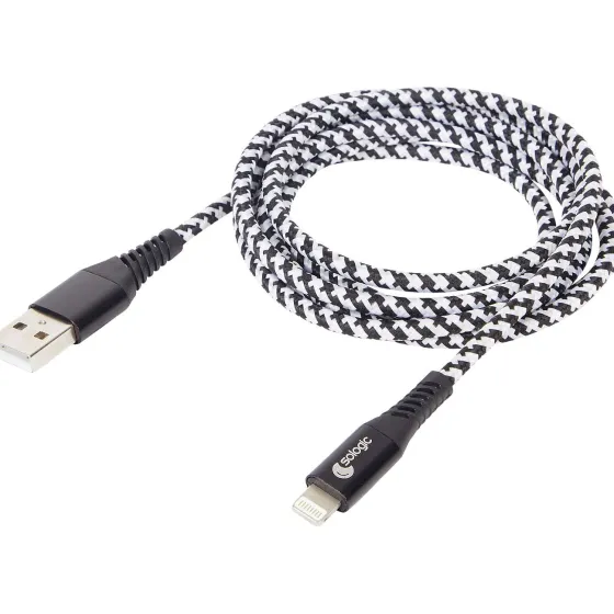 Kabels & Splitters>Sologic Laad- En Datakabel 8-Pins Grijs,Wit,Zwart