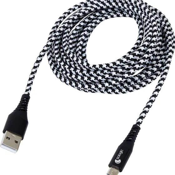 Kabels & Splitters>Sologic Laad- En Datakabel Micro-Usb Meerkleurig,Zwart