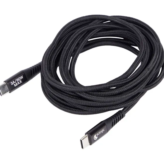 Kabels & Splitters>Sologic Laad- En Datakabel Usb-C Naar Usb-C Grijs,Wit,Zwart