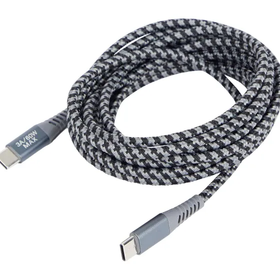 Kabels & Splitters>Sologic Laad- En Datakabel Usb-C Naar Usb-C Grijs,Wit,Zwart