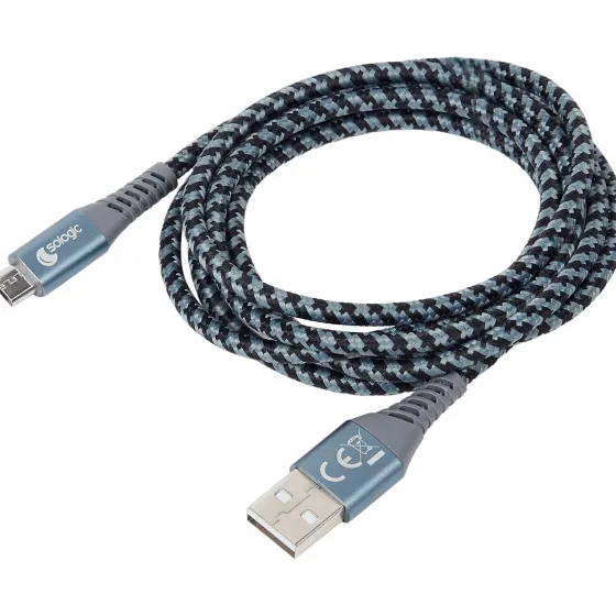 Kabels & Splitters>Sologic Laad- En Datakabel Micro-Usb Meerkleurig,Zwart
