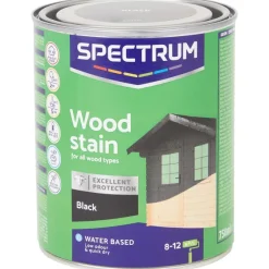Verf>Spectrum Dekkende Houtbeits Zwart