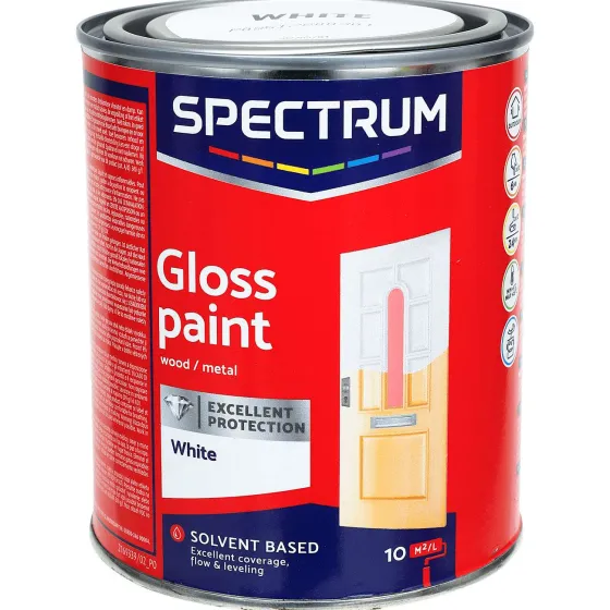 Verf>Spectrum Hoogglans Alkydlak Wit