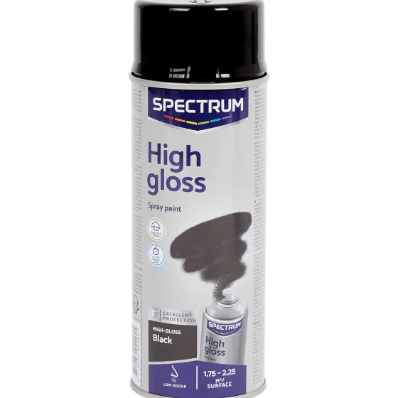 Verf>Spectrum Hoogglans Spuitverf Zwart