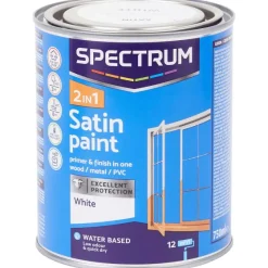 Verf>Spectrum 2-In-1 Satijnglans Verf Wit