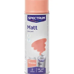 Verf>Spectrum Matte Spuitverf Terracotta Oranje