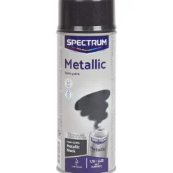 Verf>Spectrum Metallic Spuitverf Zwart